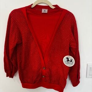Vintage Carrousel Red Sweater | NWT | Children’s Size 10 | Perfect Condition ❤️